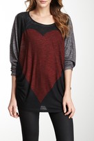 Thumbnail for your product : Go Couture Printed Scoop Neck Tee