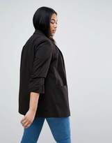 Thumbnail for your product : ASOS Curve Mix & Match Rouched Sleeve Blazer