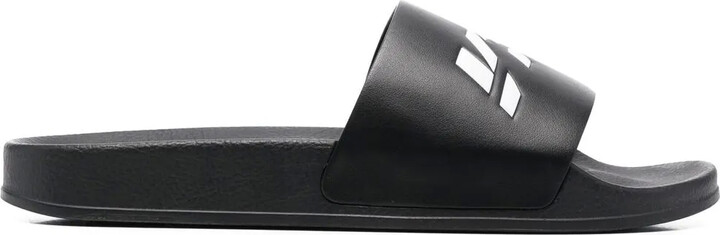 Vetements Logo-Print Slides