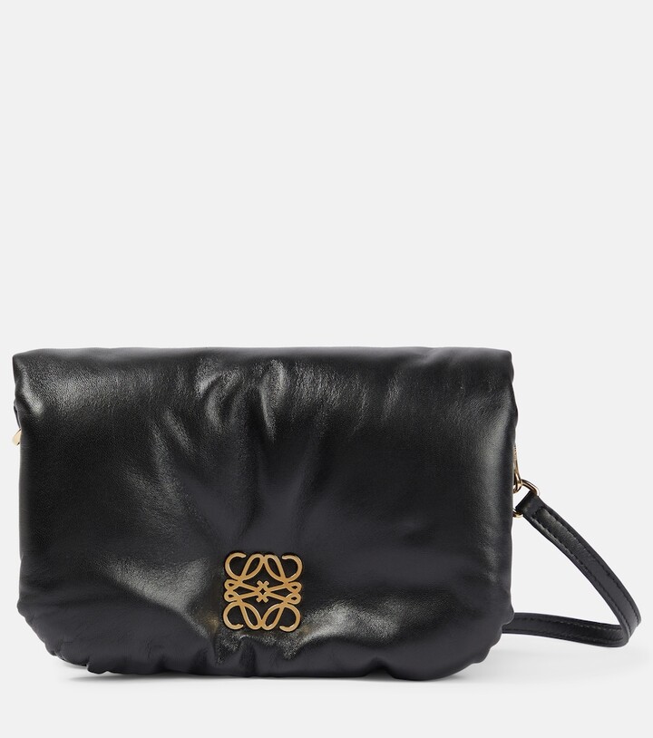 Loewe Goya Puffer Mini leather shoulder bag