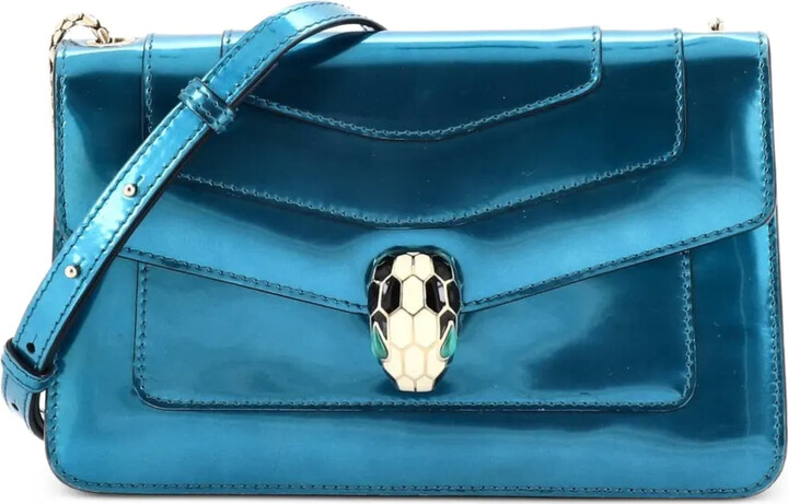 Bvlgari Pre-Owned Serpenti Forever Metallic Leather Small shoulder bag