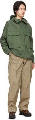 Reese Cooper Green Cotton Canvas Anorak Jacket
