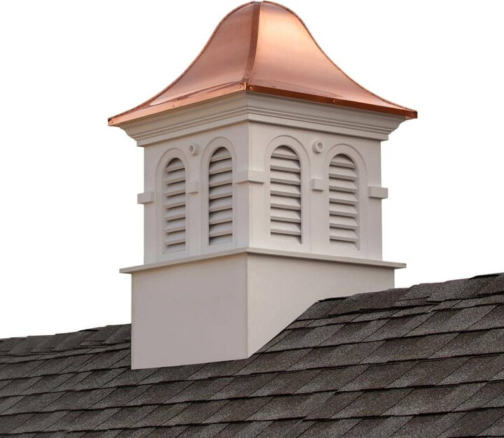 Smithsonian Montgomery 36 in. x 57 in. Vinyl Cupola with Copper Roof