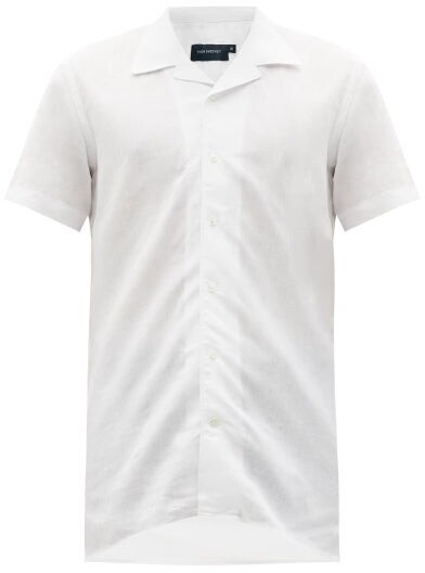 Thom Sweeney - Cuban-collar Linen Shirt - White - ShopStyle
