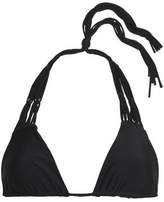 Thumbnail for your product : Mikoh Macrame-trimmed Triangle Bikini Top