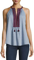 Thumbnail for your product : Joie Eniko Q Sleeveless Embroidered Top