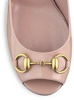 Thumbnail for your product : Gucci Jolene Patent Leather Horsebit Pumps