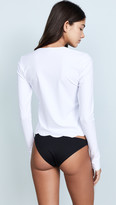 Thumbnail for your product : Cover Scallop Rash Guard Swim Tee