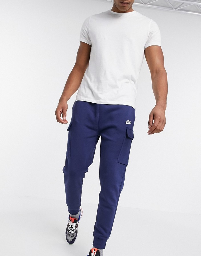 nike cuffed club jogger navy