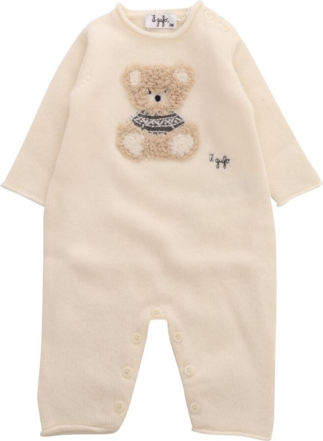 Il Gufo Teddy Bear-Detailed Snowsuit Set ShopStyle Boys' Onesies