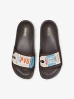 Thumbnail for your product : Michael Kors Gilmore Printed Logo Slide Sandal
