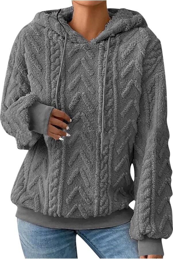 MISSACTIVER Women's Oversized Half Zip Sweatshirt Quarter 1/4 Zipper Long  Sleeve Drop Shoulder Pocket Pullover Jacket Tops