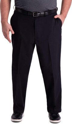 Haggar Men's Big & Tall B&T Premium Comfort Khaki Flat Front Classic Fit Pant