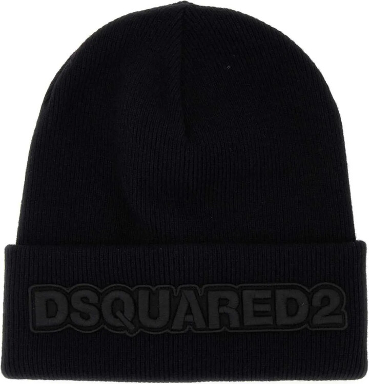DSQUARED2 Logo-Appliqué Wool Beanie