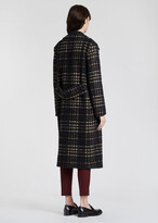 Thumbnail for your product : Paul Smith Women's Black Woven Check Double-Breasted Coat