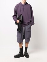 Thumbnail for your product : Rick Owens Pods Drop-Crotch Cargo Shorts