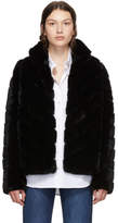 Thumbnail for your product : Yves Salomon Black Rex Rabbit Fur Short Jacket