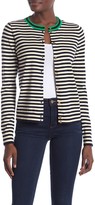 Thumbnail for your product : J.Crew Tipped Stripe Caryn Cardigan