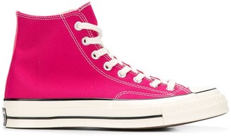 black and pink converse