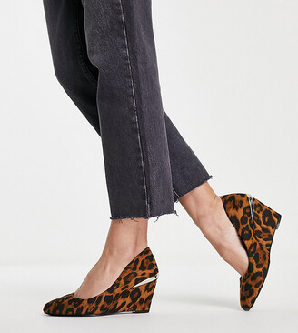 Leopard Print Wedge Shoes | Shop the world's largest collection of fashion  | ShopStyle UK
