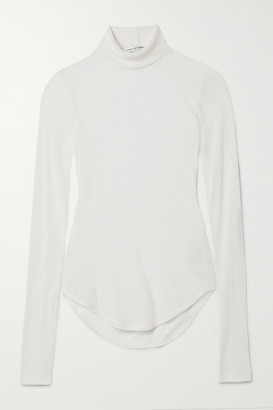 sheer white turtleneck
