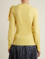 Thumbnail for your product : Erdem Dharma Ruffle-trimmed Knit Sweater - Yellow
