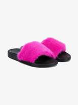 Givenchy Fuchsia Pink Fur slides 