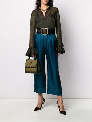 Fendi Karligraphy cropped trousers