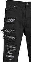Thumbnail for your product : McQ 18cm Destroyed & Patched Denim Jeans