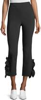 Thumbnail for your product : Opening Ceremony William High-Waist Cropped Flounce Hem Pants