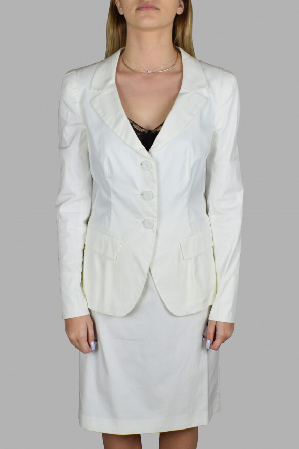 Prada Women's Luxury Suit White Suit With Jacket And Slit Skirt ShopStyle