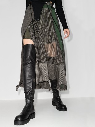 Ann Demeulemeester Thigh-High Leather Boots