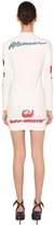 Thumbnail for your product : Off-White Off White Multi Logo Stretch Jersey Mini Dress