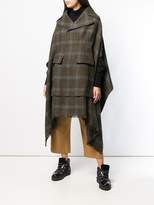 Thumbnail for your product : Junya Watanabe COMME DES GARÇONS draped plaid coat