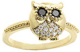 Thumbnail for your product : JCPenney city x city Gold-Tone Cubic Zirconia Owl Ring