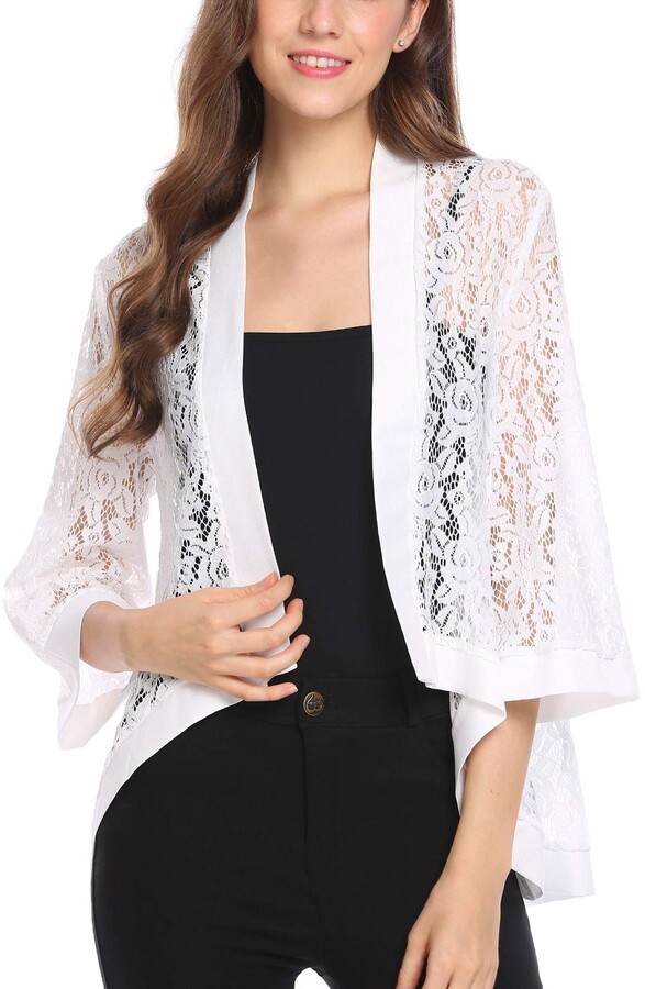 white cotton shrug for summer