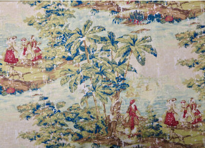 Spice Islands Wicker Bar Harbor Round 4 - Person 42" Long Dining Set with Cushions