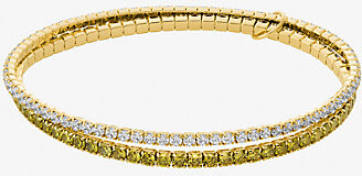 Michael Kors Precious Metal-Plated Brass Double Wrap Stretch Tennis Bracelet
