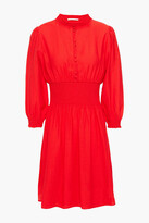 Thumbnail for your product : Maje Ritha Shirred Woven Mini Dress