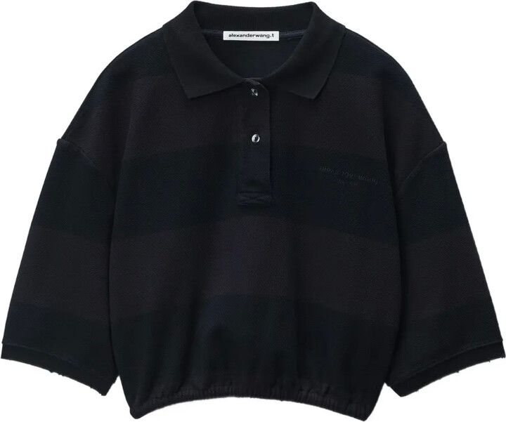 Alexander Wang Cropped Polo Shirt