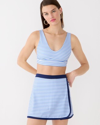 THE UPSIDE Form Seamless Kelsey layered striped stretch-knit