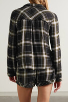 Thumbnail for your product : Rails Kellen Checked Flannel Pajama Set - Black