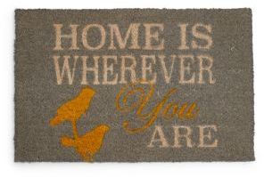 Thro Home Is Wherever Your Are Door Mat