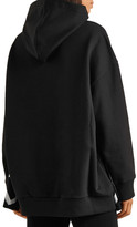Thumbnail for your product : Stella McCartney Jacquard-knit Wool-paneled French Cotton-terry Hoodie