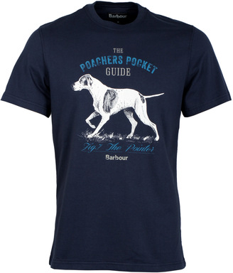 Barbour Pointer Pocket Guide Navy Crew Neck T-Shirt