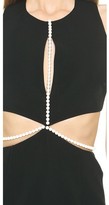 Thumbnail for your product : Cushnie Sleeveless Dress with Imitation Pearls