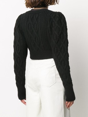 Wandering Chunky Knit Cropped Cardigan
