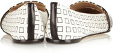 Thumbnail for your product : Reed Krakoff Printed textured-leather slippers