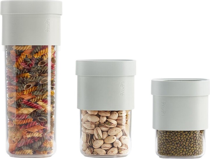 Container Store Lékué Flip Storage Food Containers Green Set of 3