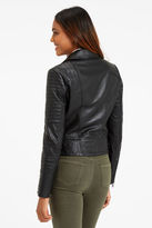 Thumbnail for your product : Oasis LEATHER BIKER JACKET [span class="variation_color_heading"]- Burgundy[/span]